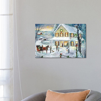«Christmas visite» par Ruane Manning - reproduction d'art