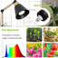 Plantes d'intérieur à spectre complet faisant pousser des lumières, grande lampe de croissance sur pied à hauteur ajustable avec ampoule COB, lampe de croissance pour plante à plancher 4/8 / 12H pour plantes moyennes du milieu, noir