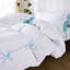 Ensemble de housse de couette blanc très grand avec nœuds papillons bleus-123202612-123202615