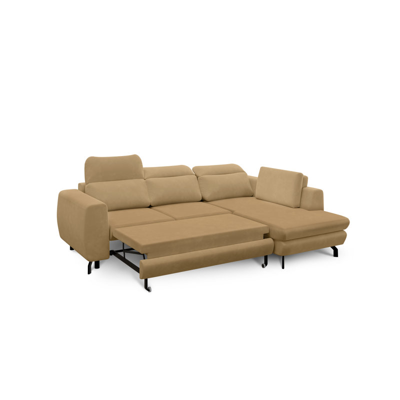 Aalijah 4 Seater Sofa Bed, Right Hand Facing, Brown