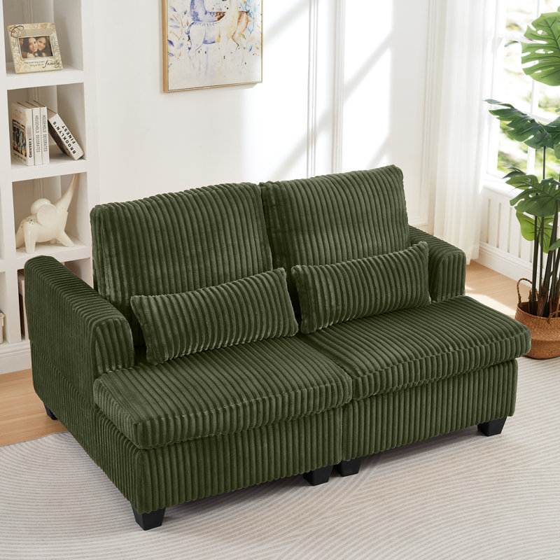 48.74 " Corduroy Loveseat