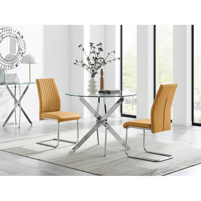 Chowchilla 2 - Person Dining Set, Mustard
