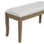 Ensemble de table de salle à manger 6 pièces, table à tréteaux rectangulaire, 4 chaises rembourrées et banc pour la salle à manger