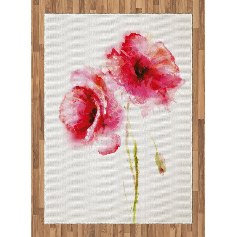 Fung Floral Hand Woven Area Rug, Rectangle 120 x 180cm