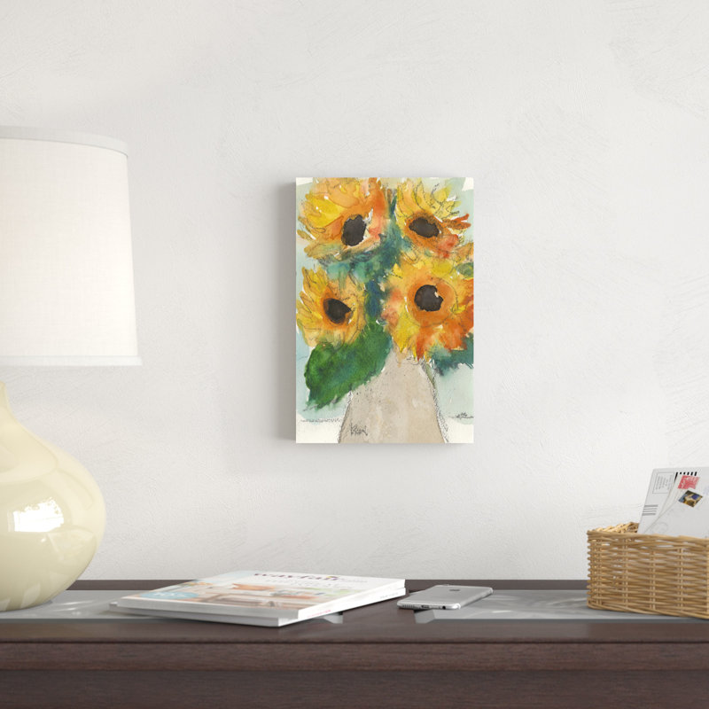 Tournesols rustiques II, H 12 po x l 8 po x P 1 po