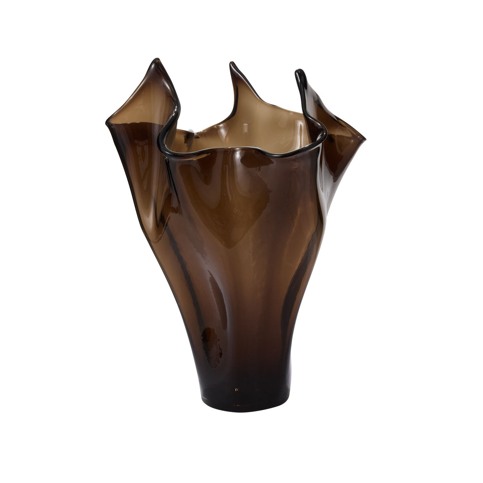 Peaked Glass Vase 16"x 21.5"