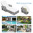 2 Pieces Long Reclining Chaise, Outdoor Wicker Lounge With Armrests, Patio Adjustable Recliner With Soft Removable Cushions, All Weather Rattan Pool Lounge For Poolside & Garden-2146541103