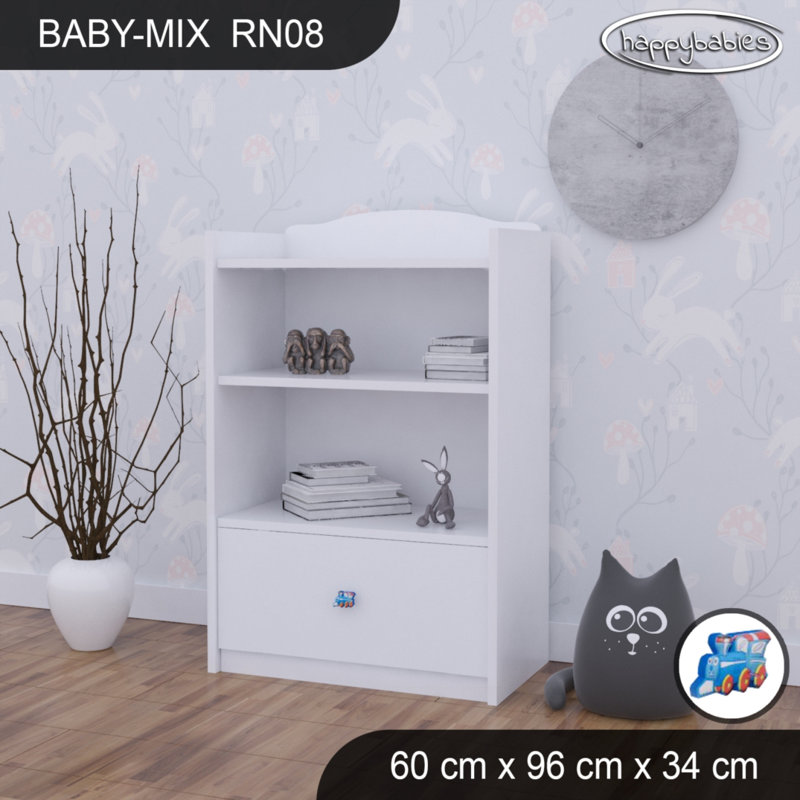 96cm H Kids Cube, 96cm H x 60cm W x 34cm D, White