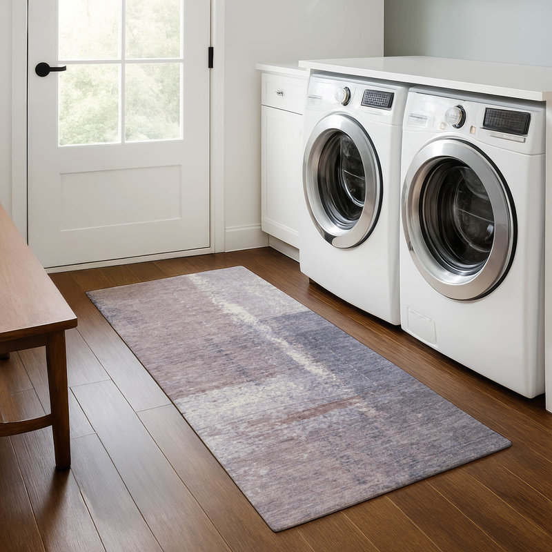 Premium Machine Washable Ariel Abstract Rug, Runner 2'3" x 7'6"