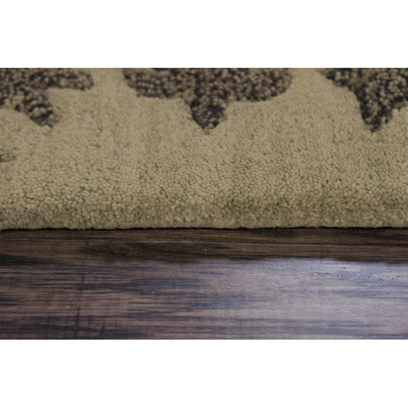Aditya Wool Floral Indoor Rug, Rectangle 8' x 11'