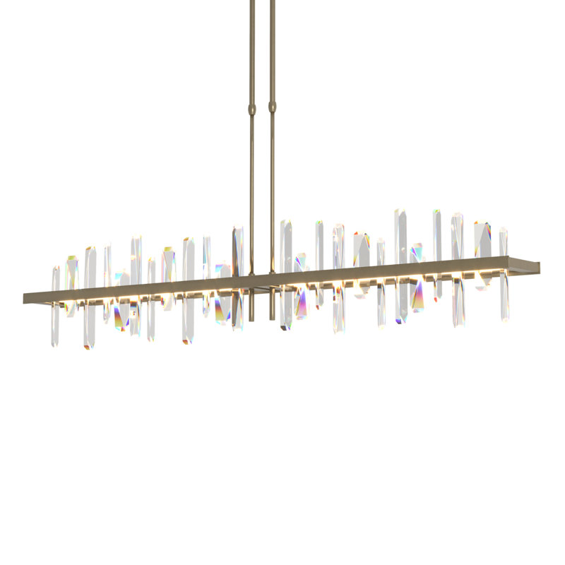Solitude Kitchen Island Linear LED Pendant, Soft Gold