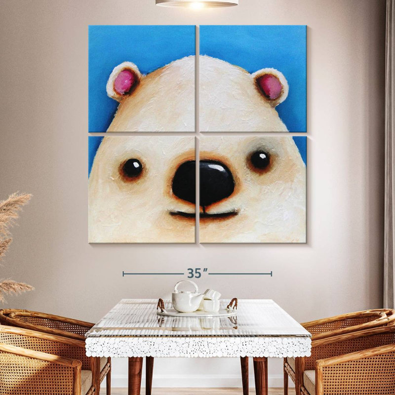 Ashelle The Polar Bear, 50" H x 50" W