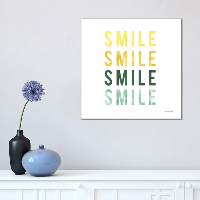 Smile Smile by Ann Kelle - Wrapped Canvas Print, 45.72 cm H x 45.72 cm W x 1.91 cm D