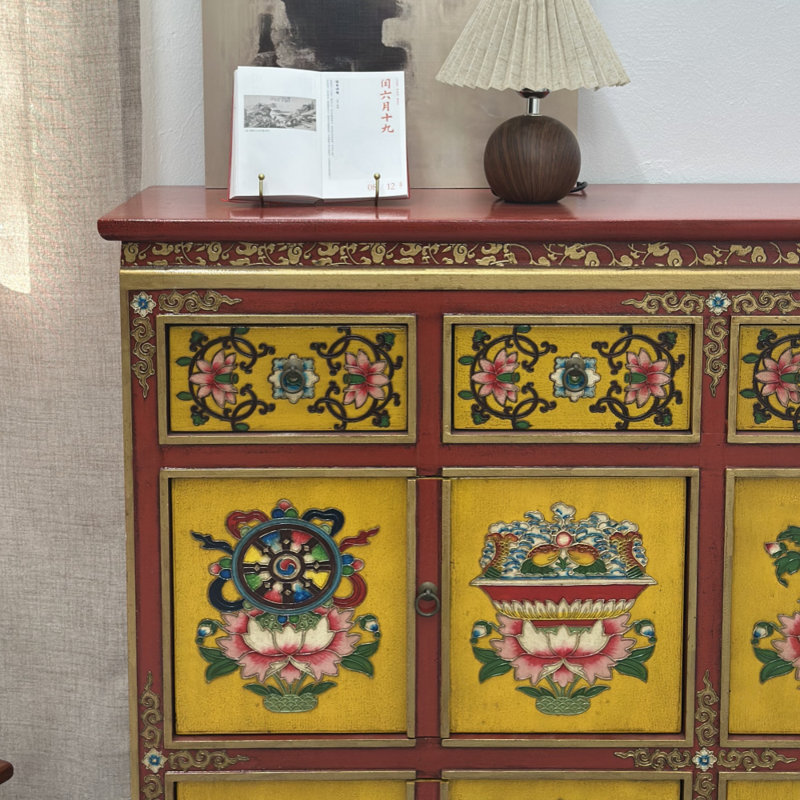 Retro High-Quality Painted Sideboard