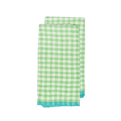 Gingham Linen Dish Cloth