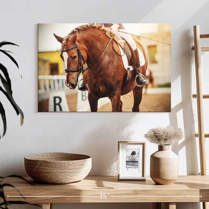 Cheval châtaignier Sireci, H 8 po x l 12 po