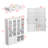 Modern White 4-Door 3-Drawer Display Cabinet With LED Lighting-1683221838