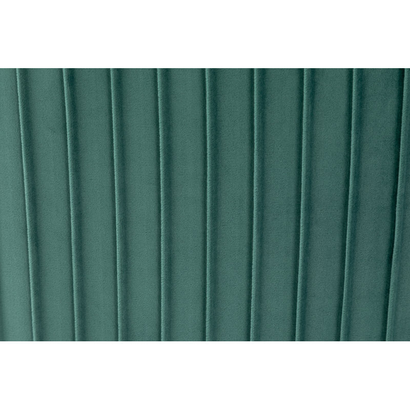 Chaise d'appoint en velours capitonné de 22 po Baudel, Vert