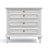 Traditional 28.3''W 3-Drawer Solid Wood Nightstand with Built-in Outlets and Pull-out Shelf, Mid-Century Vintage End Table with Charging Station, Modern Wooden Side Table for Bedroom, Living Room, Fully Assembled-2021801630