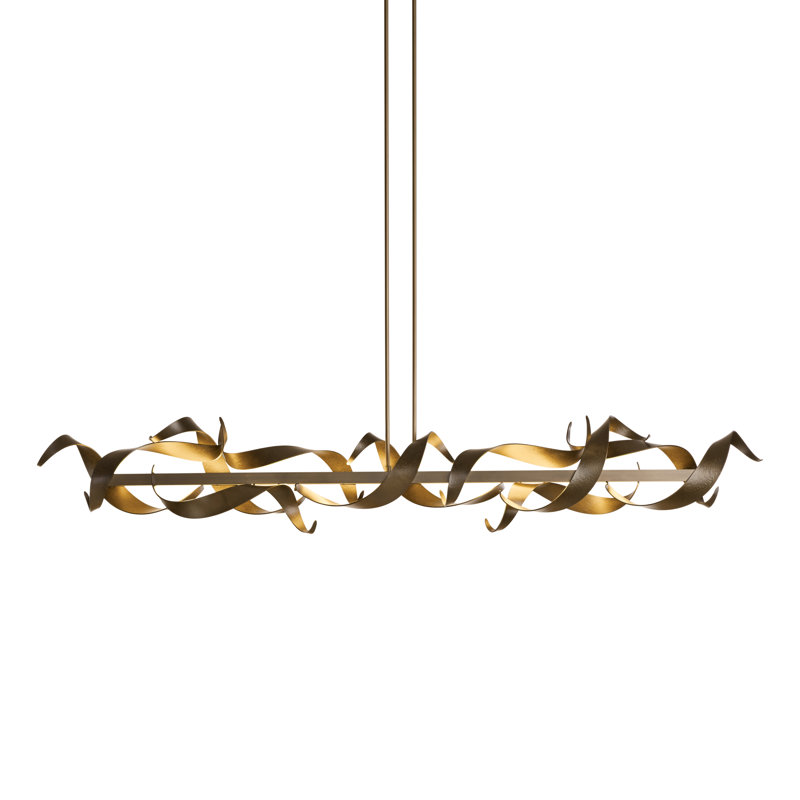 Folio Kitchen Island Linear LED Pendant, Bronze