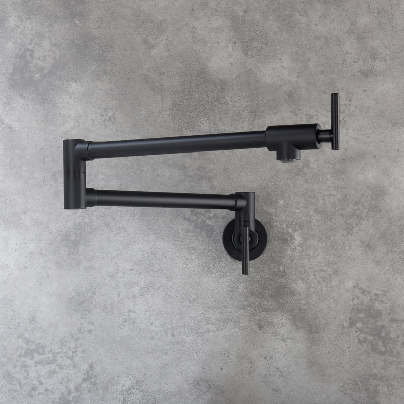 Pot Filler Faucet Wall Mount, Matte Black
