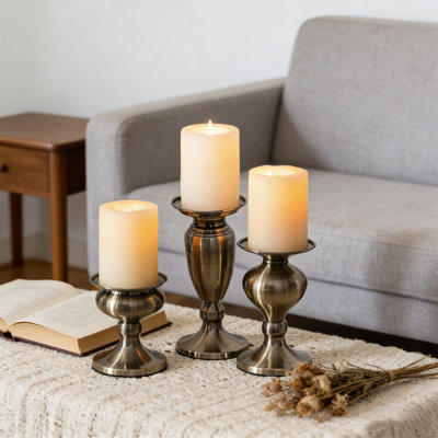 Metal Tabletop Candelabra