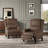 Faux Leather Pushback Recliner Chair For Living Room Bedroom RV