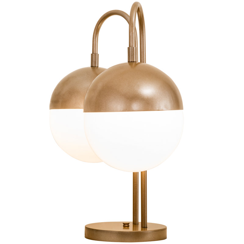 Bola Deux 21" Gold Arched Table Lamp