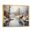 Cerf hiver sérénade - art mural grand cerf-859385720-859385713
