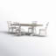 Bale 4 Person Trestle Dining Table Set-87531355