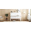 Lit escamotable double en pin massif compact de style moderne pour la maison