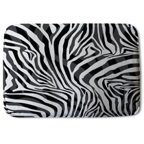 Zebra Bath Rug Kavka Designs Color: Pink