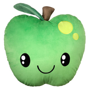  Green Apple - Gourmet Scented Stuffed Plush - Accent, Throw, Decorative Pillows - Kids Room Decor