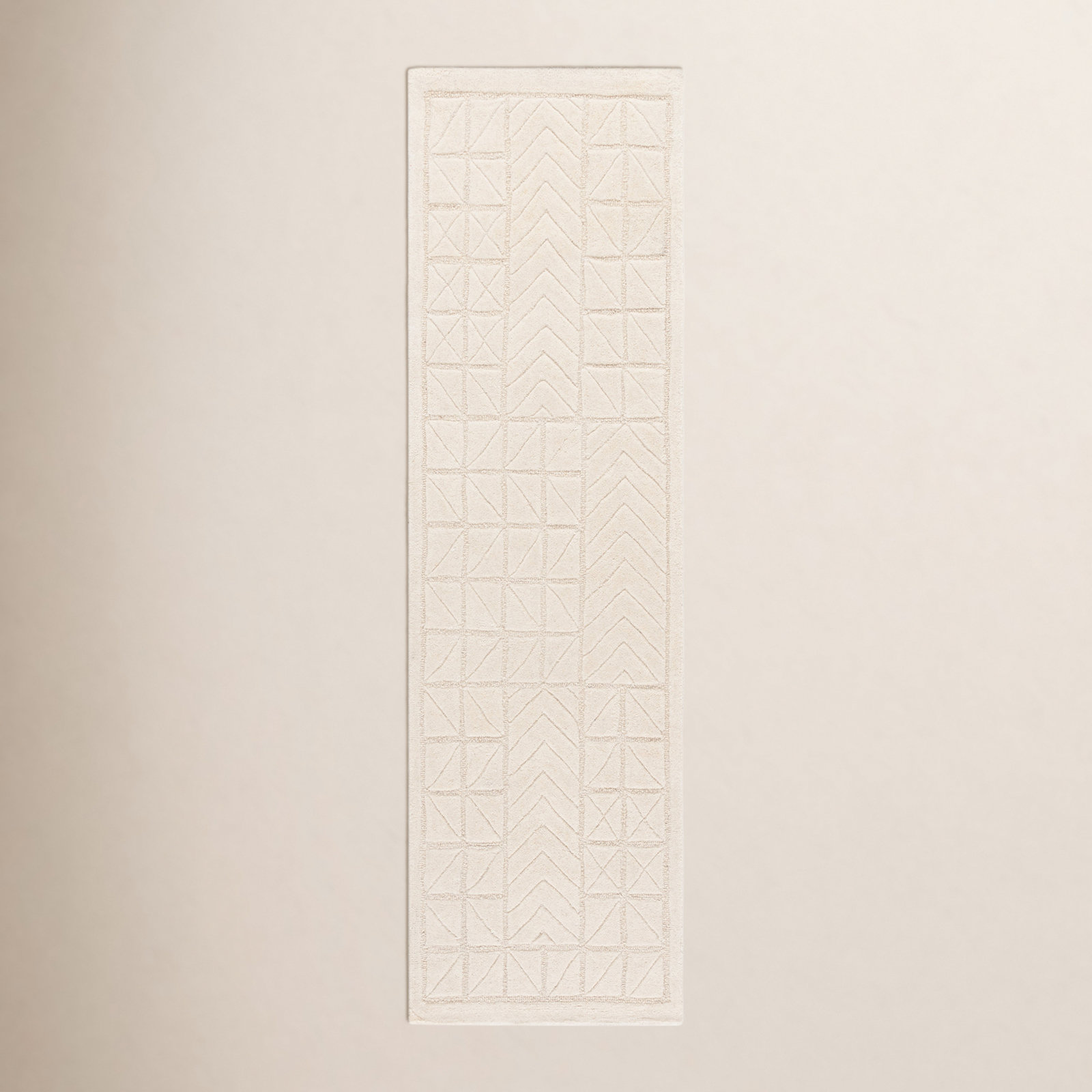 Noni Hand-Tufted Wool Geometric Rug, Runner 2'3" x 8'