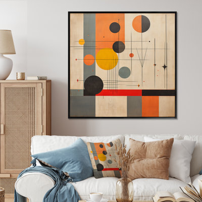Impression sur toile Midcentury New Balance Abstract Retro Geometrics I - Modern Midcentury