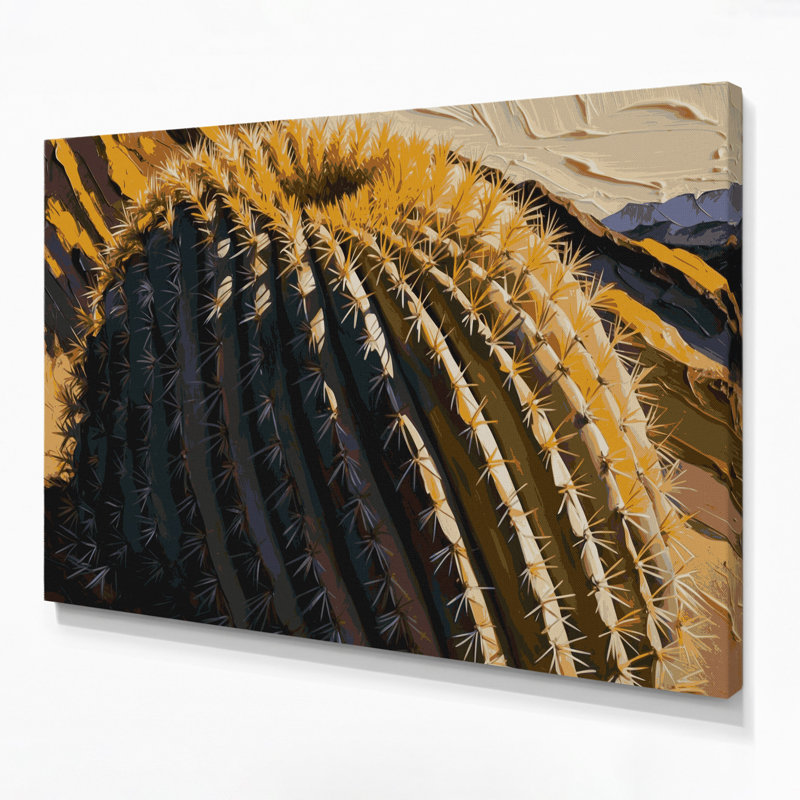 Art mural sur toile Botanical Barrel, H 11 po x l 14 po