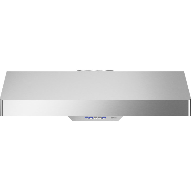 Gust II 30 in. 600 CFM Under Cabinet Mount Range Hood with LED Light in Stainless Steel, 36" W