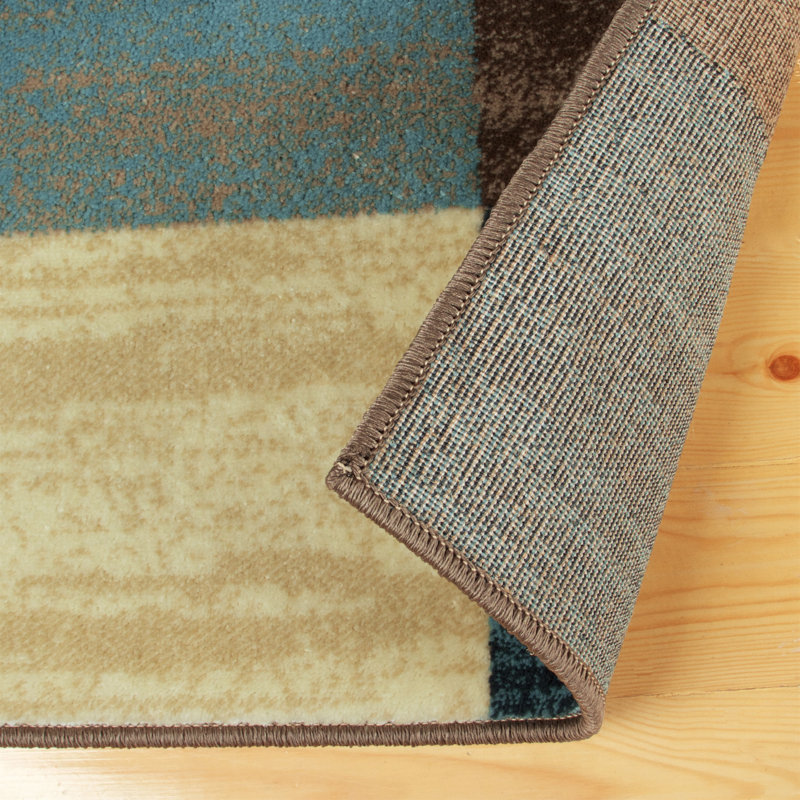 Churchton 100% Polypropylene Contemporary Geometric Power-Loomed Indoor Area Rug, Rectangle 8' x 10'