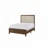 Shristi Fabric Upholstered Headboard Tufted Nailhead Trim 1pc Panel Bed Beautiful Wooden Bedroom Furniture-228353613-228353608