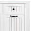 Armoire à linge avec paniers et tiroirs amovibles pour faciliter le tri et le rangement