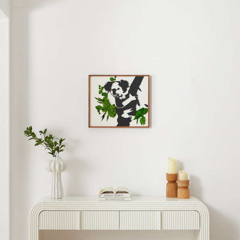Koala Moss Metal Wall Art