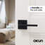 Mirra Passage Door Lever Modern Concealed Design For (Hall & Closet) – Sleek Minimalist Style in Matte Black-114645952