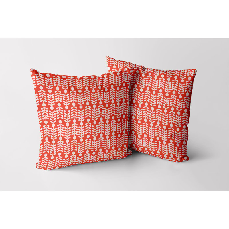 Housse de coussin d'extérieur Talula, 18 po x 18 po, Orange