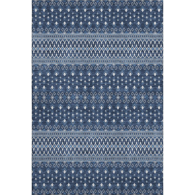 Premium Machine Washable Prisco Navy Rug