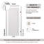 Porte intérieure pré-suspendue simple Alba-50247300-50247301-50247302