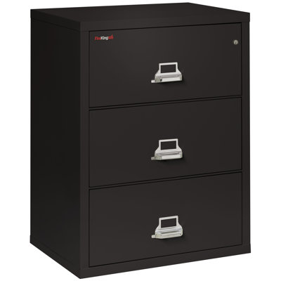 Fireproof 31.19 " Wide 3 Steel Vertical Filing Cabinet