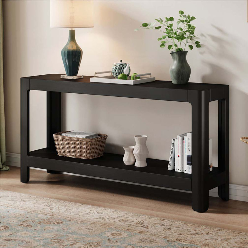 Console Mirod Modern Farmhouse, Noir