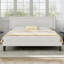 Ensemble de chambre en velours capitonné avec lit et 2 tables de chevet, aucun lit plateforme tapissier requis-137586176-137586177