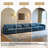 Maelina 5 - Piece Upholstered Navy Corduroy Modular Sectional Sofa with Pillow Back and Solid Wood Legs-268349939-244594887