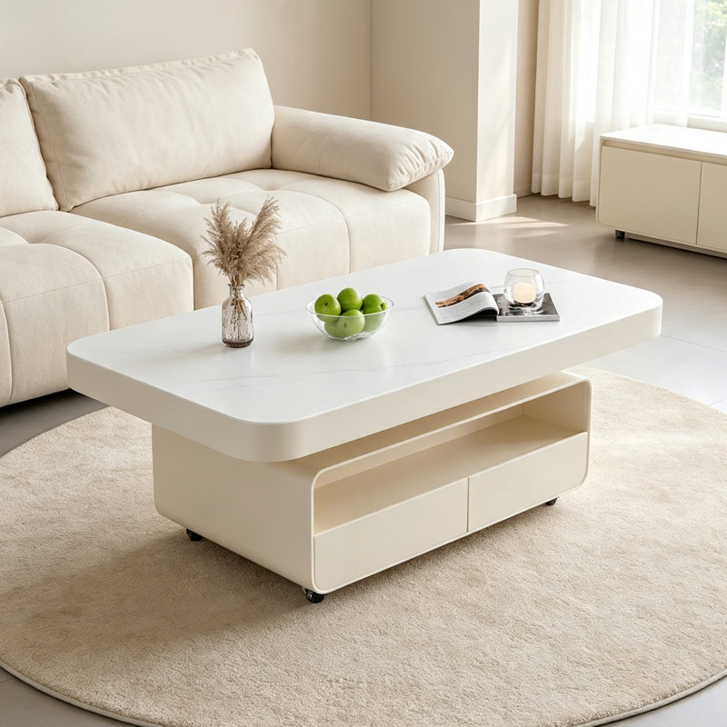 Table basse Minimalisme, Cream